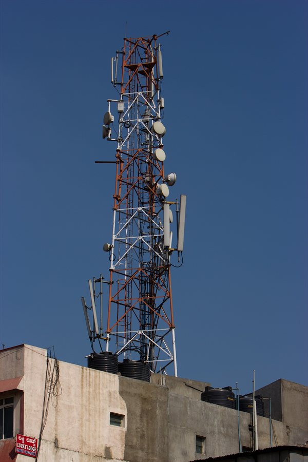 A mobile phone tower in Bengaluru