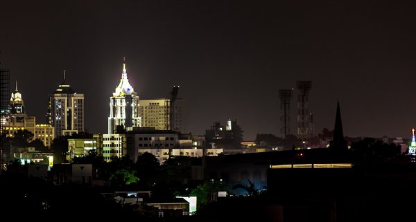 The Bengaluru skyline