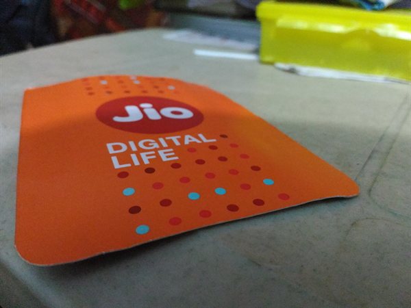 A Jio SIM card